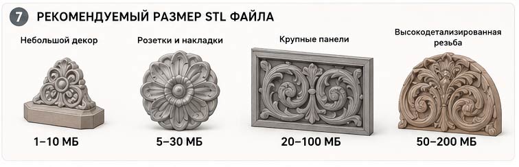 Рекомендуемый размер файлов stl